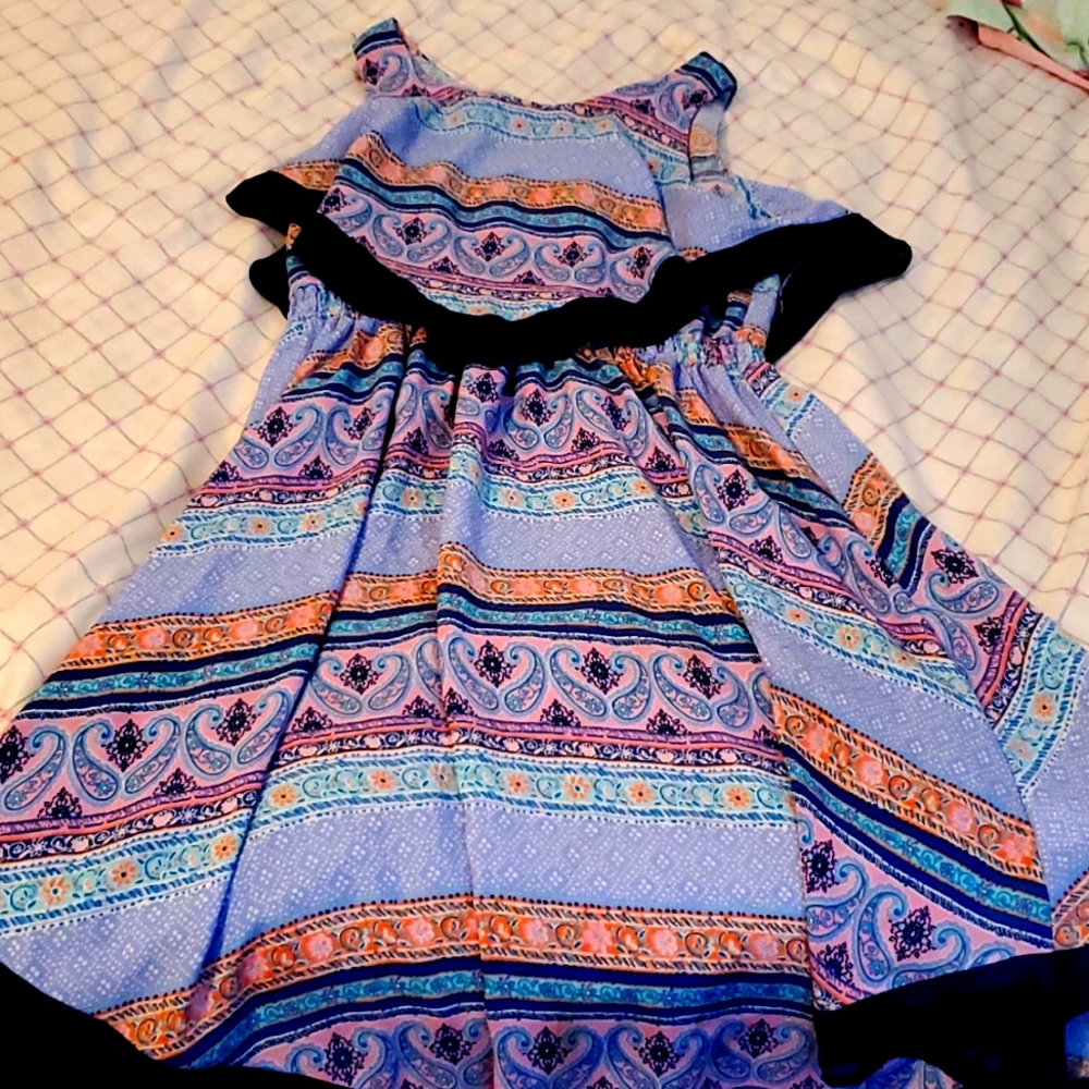 Cute pattern kids dress